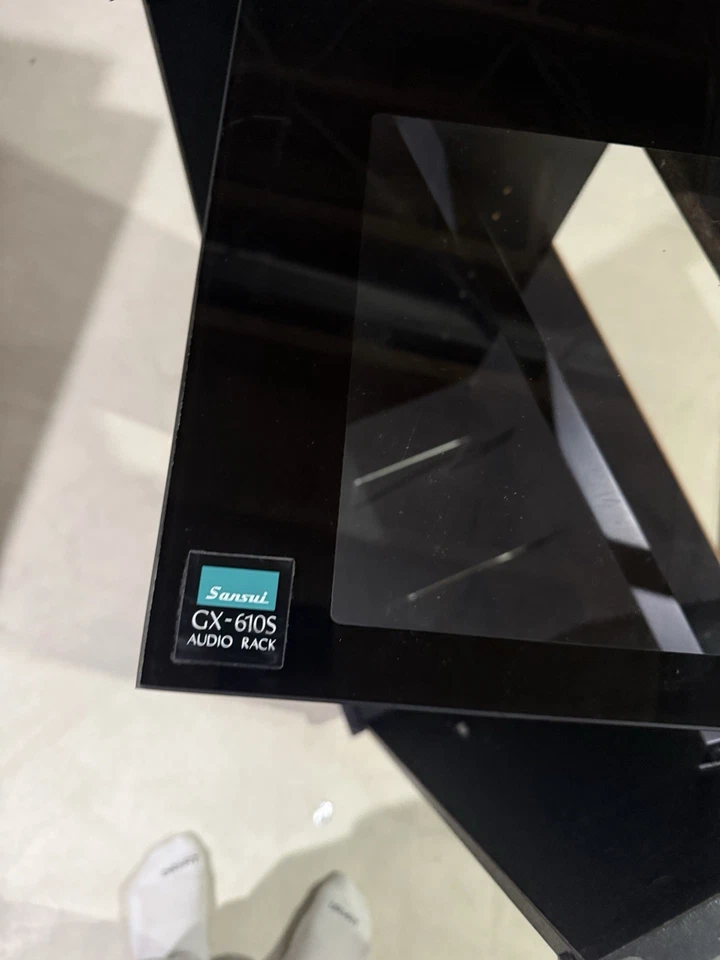 Vintage Wood Sansui Stereo Rack - Image 3 of 3