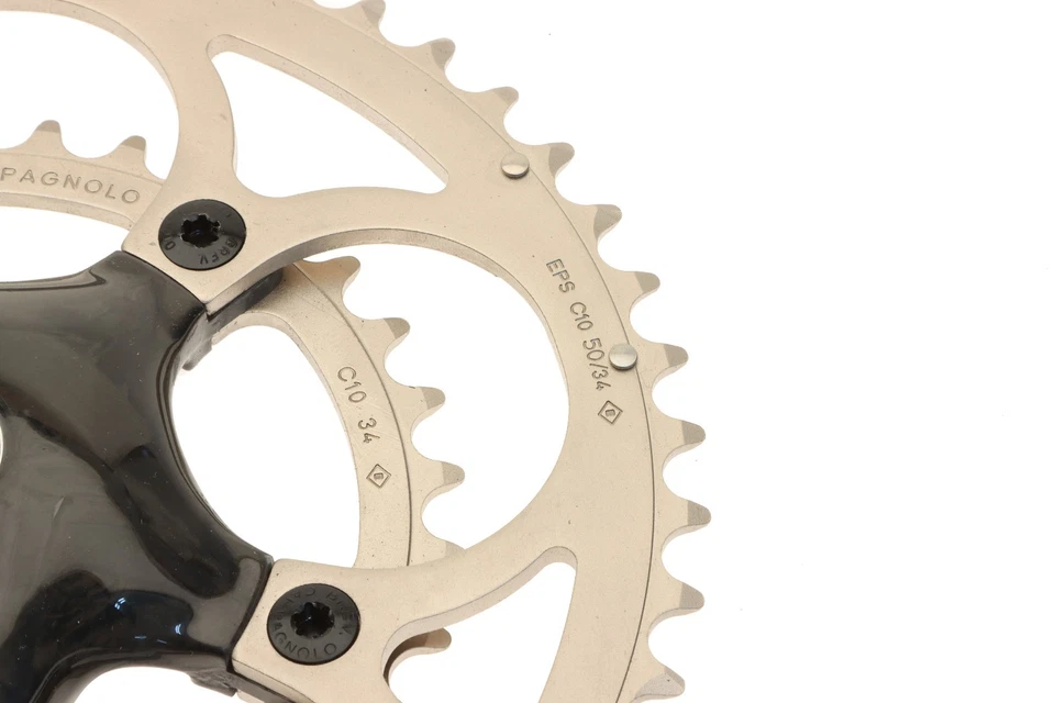 Campagnolo Record Carbon Compact Crankset 10s 50/34T 170mm Square Taper NOS NEW - Image 4 of 4