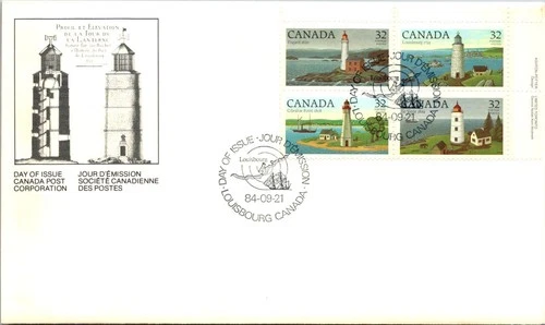 Canada 1984 - Loiusbourg The First Lighhouse on Canadian Shores - A00623