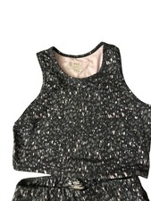 Members Mark Kids Active Wear Set Size XL 14-16 Purple Black And Gray Print