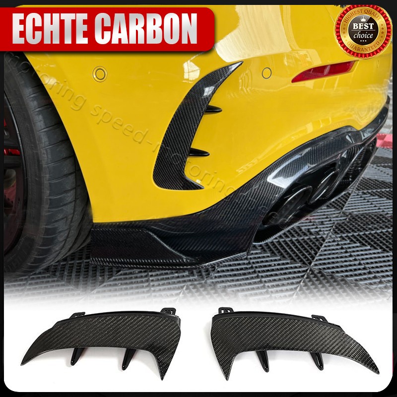 Für Benz W177 A35 A45 2019UP Echt Carbon Heck Lufteinlass Entlüftung Air Vent