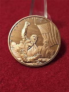 WE ARE STRONG 1 AVDP OUNCE .999 FINE Copper ROUND DONALD TRUMP #MF 5469