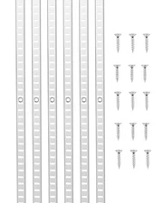 VEVOR Shelf Track 72.3-inch 20 Pack Adjustable Steel Wall Mounted Shelf Pilaster