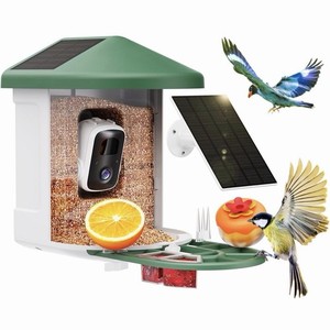 Smart Bird Feeder With Camera Battery/Solar Powered