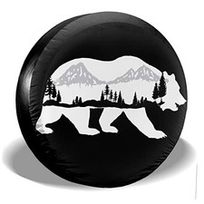 Bear and Mountain Spare Tire Cover Wheel Protectors Tyre Covers Waterproof