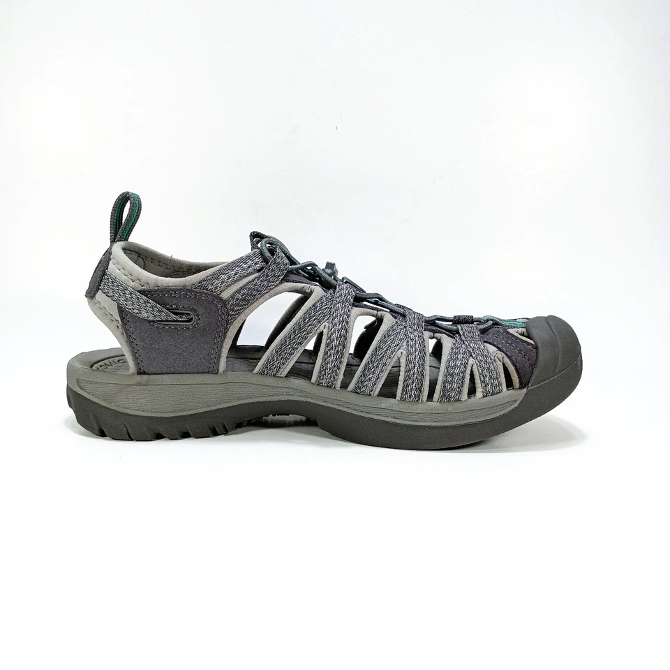 Sandálias esportivas femininas KEEN Whisper 10 cinza caminhada ao ar livre  - Imagem 3 de 4