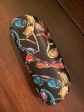 NICOLE MILLER Hard Shell EYEGLASS SUNGLASSES CASE Multicolor EUC