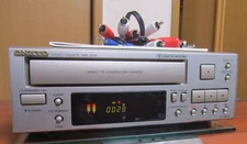 ONKYO K-505X Stereo Cassette Deck Silver Used