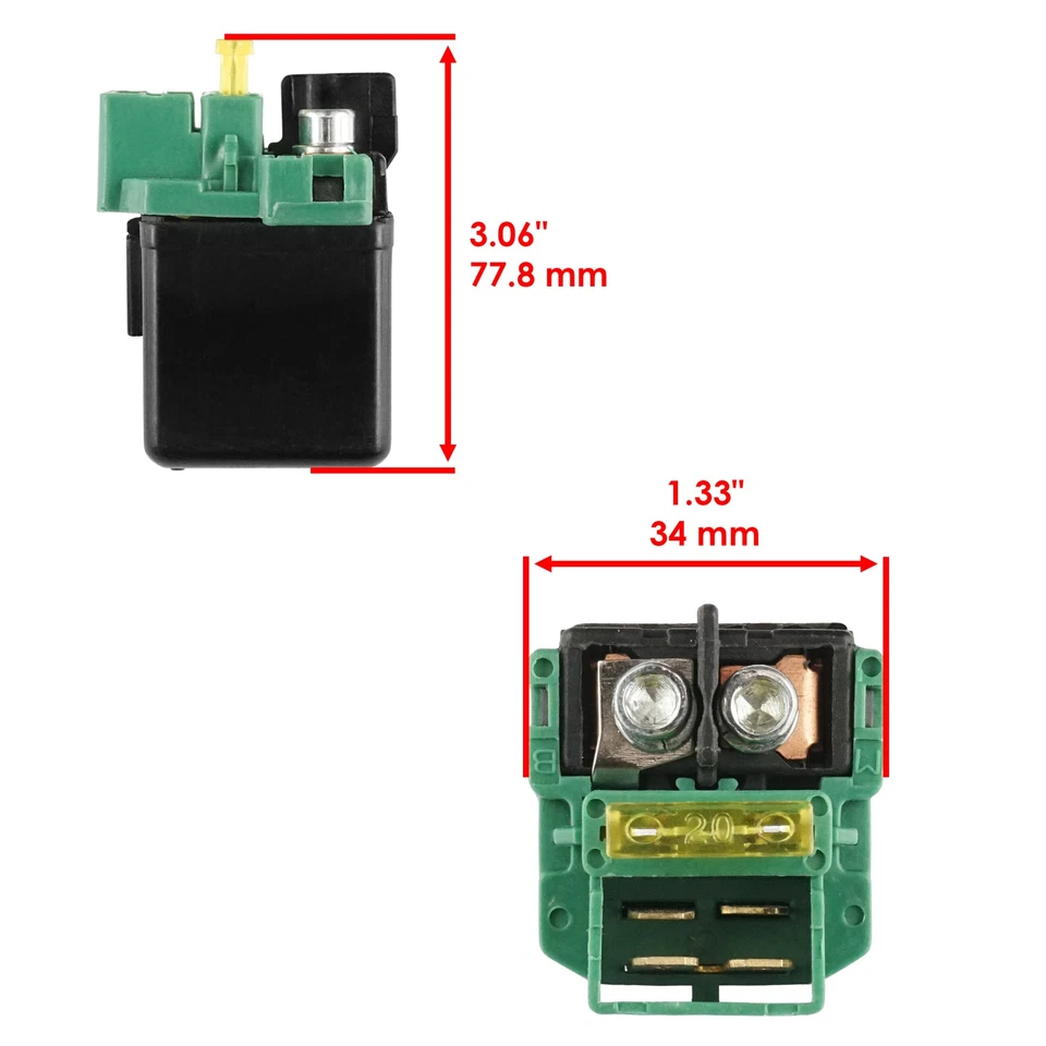Starter Relay Solenoid fits Honda CRF230L 2008 2009 / CRF230M 2009 35850-KL8-740 - Изображение 2 из 4