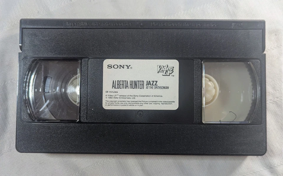 Видеокассета Alberta Hunter Jazz At The Smithsonian 1982 работает - Изображение 4 из 4