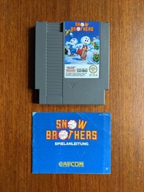 Juego Nintendo NES - Snow Brothers - Capcom - FRG - PAL-B - EMBALAJE ORIGINAL CIB