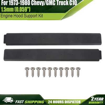 For 1973-1980 Chevy GMC Truck C10 Hood Braces Engine Hood Support w/ Screws Kit