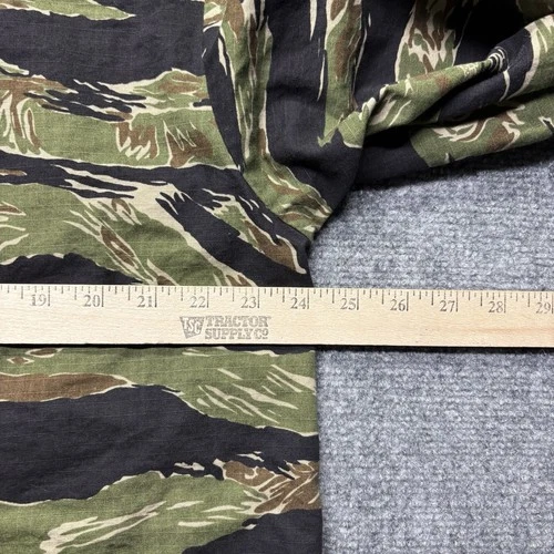 Stan Ray USA Tigerstripe Long Sleeve Ripstop Camo 4 Pocket Button-Up Size Large image 6