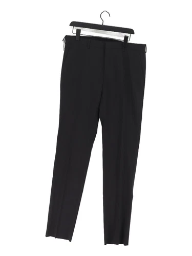 Prada Pantalone Tuta Uomo W 38 in Nero 100% Viscosa Dritto Vestito Pantaloni
