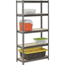 5-Shelf Steel Storage Shelving Adjustable Heavy-Duty Organizer Home Garage New
