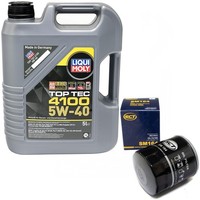 MotoröL Set Liqui Moly 5W-40 5 Liter + ÖLfilter FüR Austin Land Rover Mg Rover
