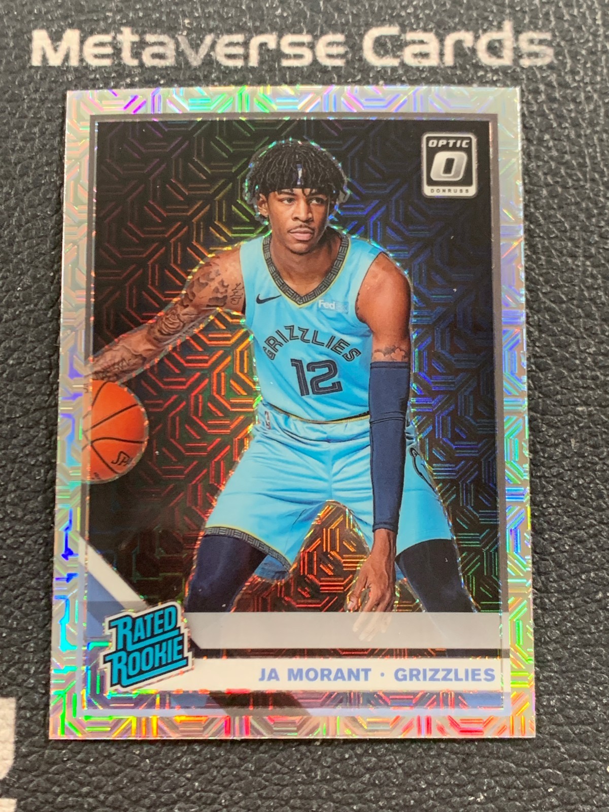 2019-20 Donruss Optic Rated Rookie Choice Prizm #168 RC Ja Morant Grizzlies