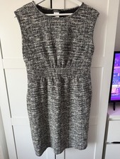 Kim & Co Grey Tweed Style Size M Shift Dress Office Workwear Smart