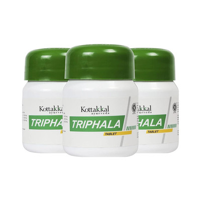 3× Kottakkal Triphala Tablets (60)   Herbal Ayurveda Supplement by Arya...