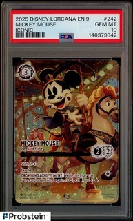 2025 Disney Lorcan EN 9 Iconic #242 Mickey Mouse PSA 10 GEM MINT