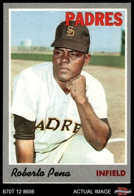 1970 Topps #44 Roberto Pena Padres 6 - EX/MT