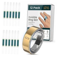 12 Pack Ultra-Thin Clear Protector for Oura Ring Gen 4/Gen 4 M for 9/10/11