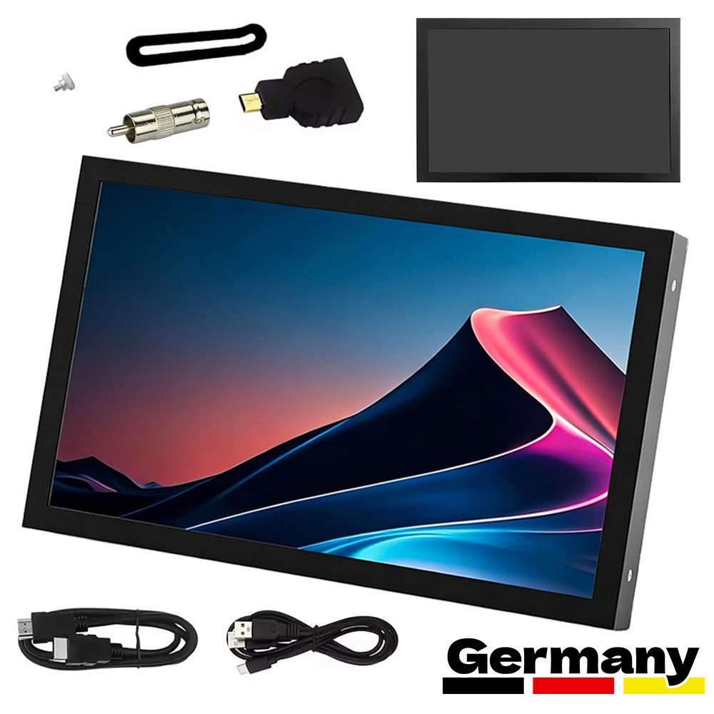 Monitor HDMI VGA 7 pollici schermo display gaming PC per monitor Raspberry Pi HD foto 2
