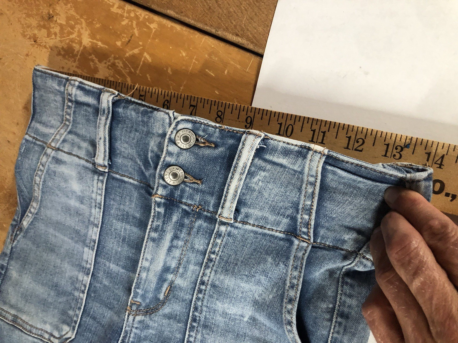 American Eagle FRONT SEAM PATCH POCKET Super Hi-R… - image 11