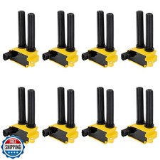 ENA Set of 8 Yellow Ignition Coil Pack V8 5.7L Compatible with Chrysler Dodge