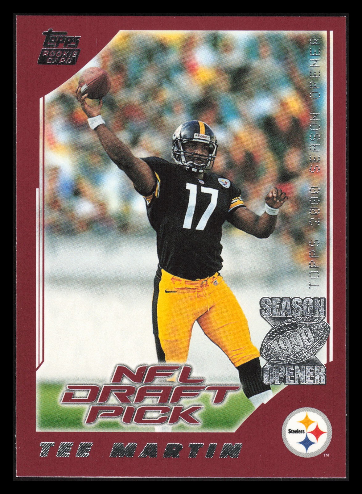 2000 Topps Season Opener #202 Tee Martin Pittsburgh Steelers Rookie