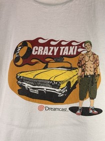 Vintage 1999 Crazy Taxi Axel Sega Dreamcast Promo Video Game T-Shirt XL