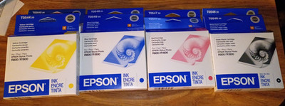 Epson r800 r1800 photo printer ink lot 8pcs