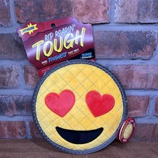 Joyhound Perro Juguete Duradero Chirriante Corazón Ojos Emoji Rip Roarin Resistente Masticable NUEVO Disco