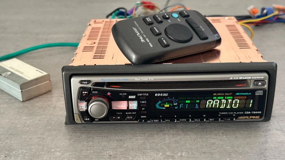 ALPINE CDA-7944R vintage flagship topmodel CD-tuner head unit in MINT condition - Bild 3 von 4