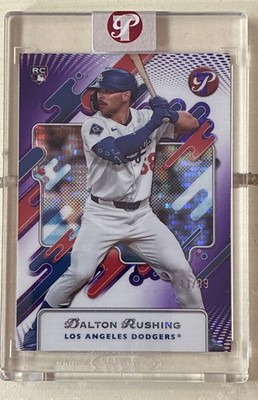 2025 Topps Pristine - Dalton Rushing #93 Purple Pristine Pulsar Refractor /99...