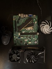 Motherboard, Cooler, GPU, CPU, RAM, Mouse Combo  READ DESCRIPTION 