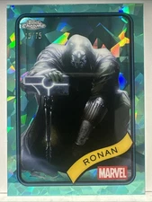 Ronan -- 2025 Topps CHROME MARVEL SAPPHIRE AQUA /75 #157
