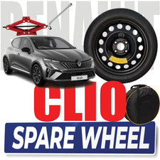 Notrad 16 für Renault Clio 4 4-Loch Wagenheber Schlüssel Tasche DOT 2025 R16 NEW