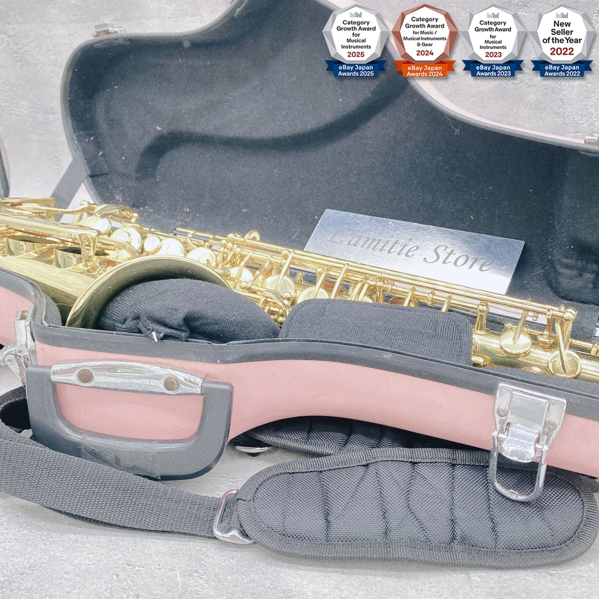 YAMAHA YAS-32 & Case Alto Saxophone Sax YAS32 Purple Logo Japan