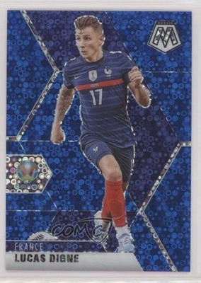 2021 Panini Mosaic UEFA Euro 2020 Blue Circles Prizm 65/99 Lucas Digne #115 n0c