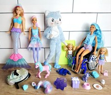 BARBIE dolls bundle 46 - Husky Cutie Reveal Christmas Advent Wheelchair Mermaid