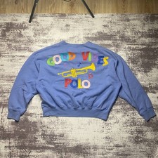 Vintage Polo Ralph Lauren Sweatshirt Size M Blue