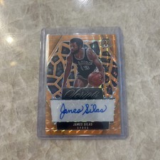 2024-25 Mosaic James Silas Scripts Orange Fluorescent Auto #/25