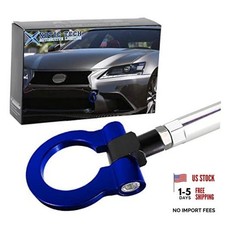 JDM Sport Track Racing Style CNC Aluminum Screw-on Tow Hook Front Rear Blue