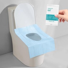 20pcs Quality Disposable Toilet Seat Covers Stick-On Non-Slip for Public Toilets