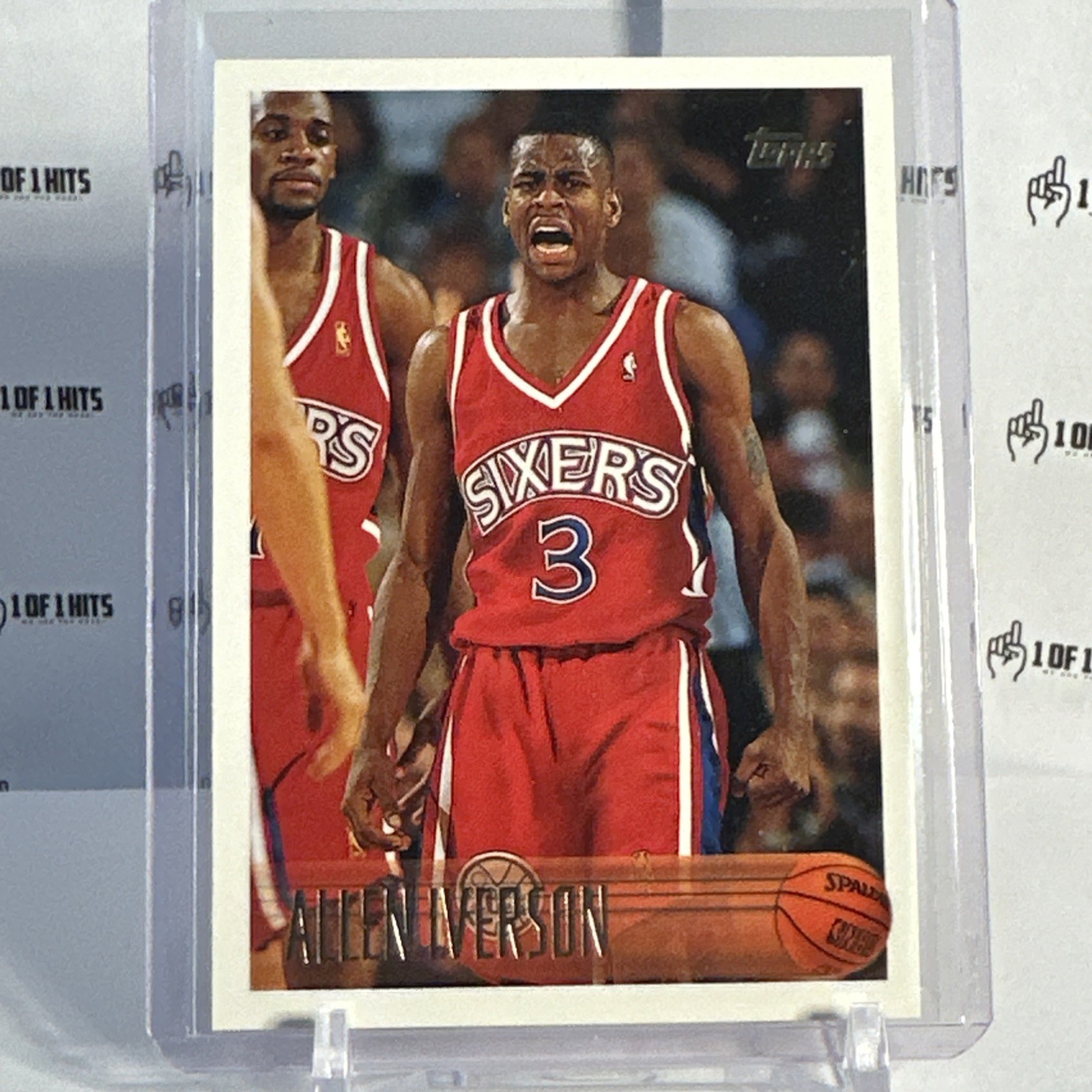 1996 TOPPS #171 ALLEN IVERSON ROOKIE CARD 76ers Centered and Sharp🔥📈