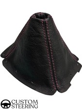 Schwarze Leder-Schaltsack Für Mazda MX-5 NA Mk1 Roadster 1989–1997 Pink Naht