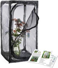 30" Heavy Duty Monarch Butterfly Habitat, Outdoor Collapsible Insect Mesh Cage T