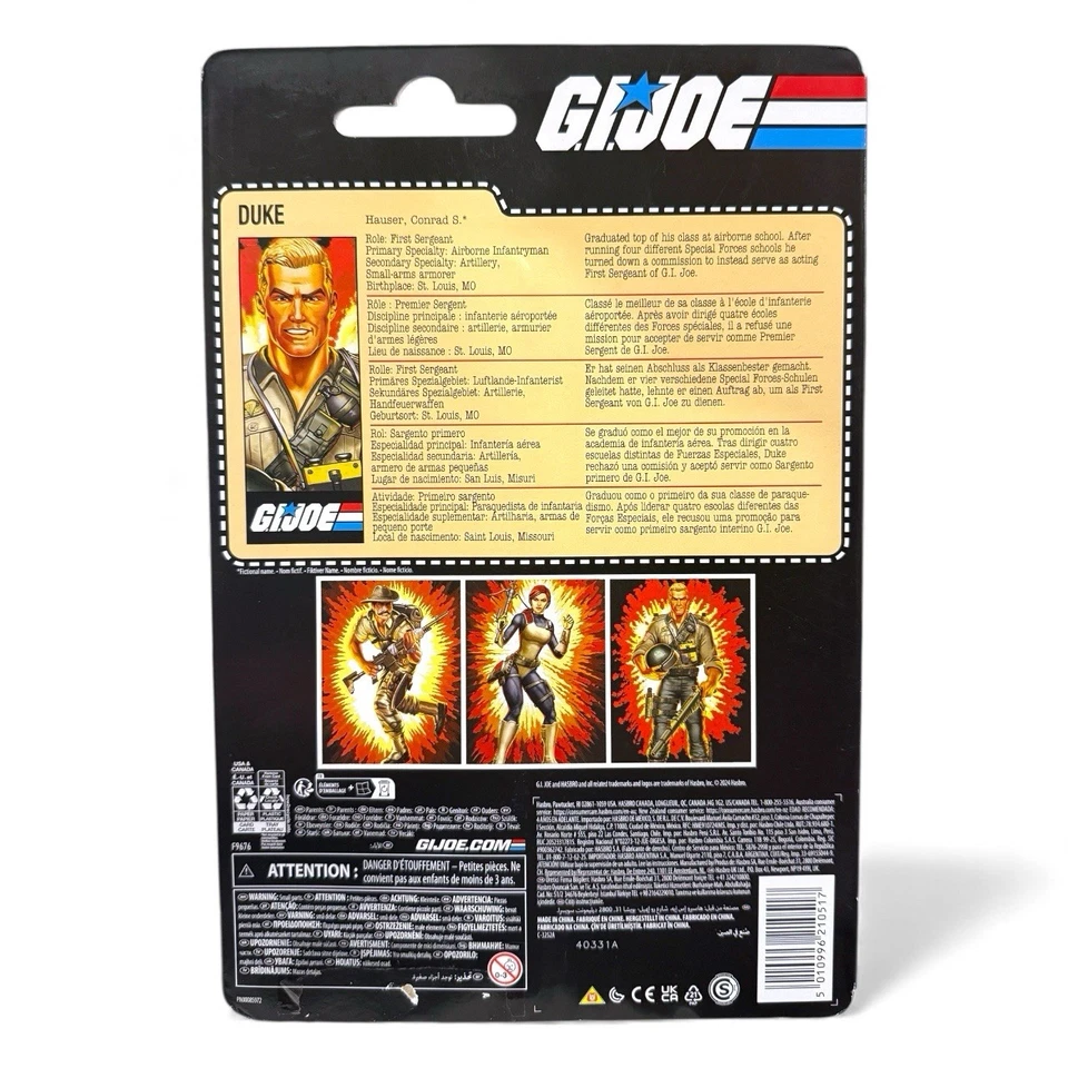 Hasbro G.I. Figura de acción Joe Classified Series retro Card Duke 6" LEER Foto 2 de 2
