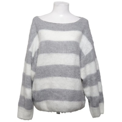 Sassy Classy, Strickpullover, Größe: L, Grau/Weiß, Acetat/Polyamid #FRt